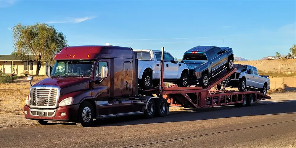 Madrina de Marina Logistics en carretera mexicana