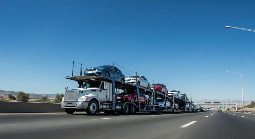 Madrina de Marina Logistics en carretera mexicana